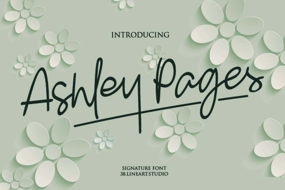 Ashley Pages: A Script Font for Timeless Branding