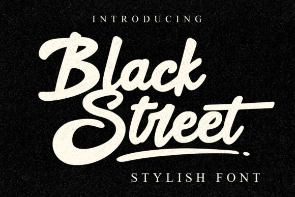 Black Street: A Script Font for Crafters and Designers