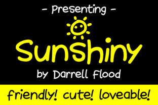 Font Choice That Adds Summer Vibes: Sunshiny in Action