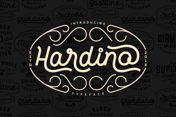 Hardino: A Script Font That Adds Elegance to Every Craft Project