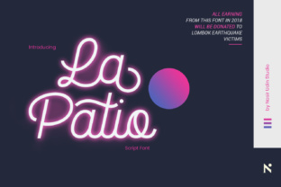 La Patio: A Script Font with Shoelace Charm