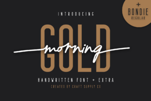 Morning Gold: A Script Font for Campaign Creativity