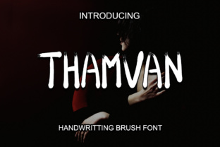 Thamvan: A Textured Script Font for Crafters and Designers