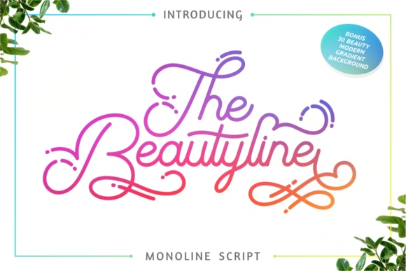 The Beautyline: A Font That Adds Elegance to Every Craft
