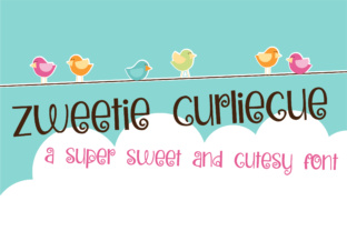 Zweetie Curliecue: A Font for Whimsy and Campaign Creativity